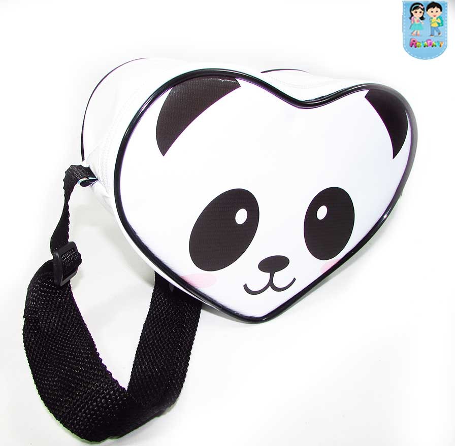 Bolsa Coração tira colo tema Panda