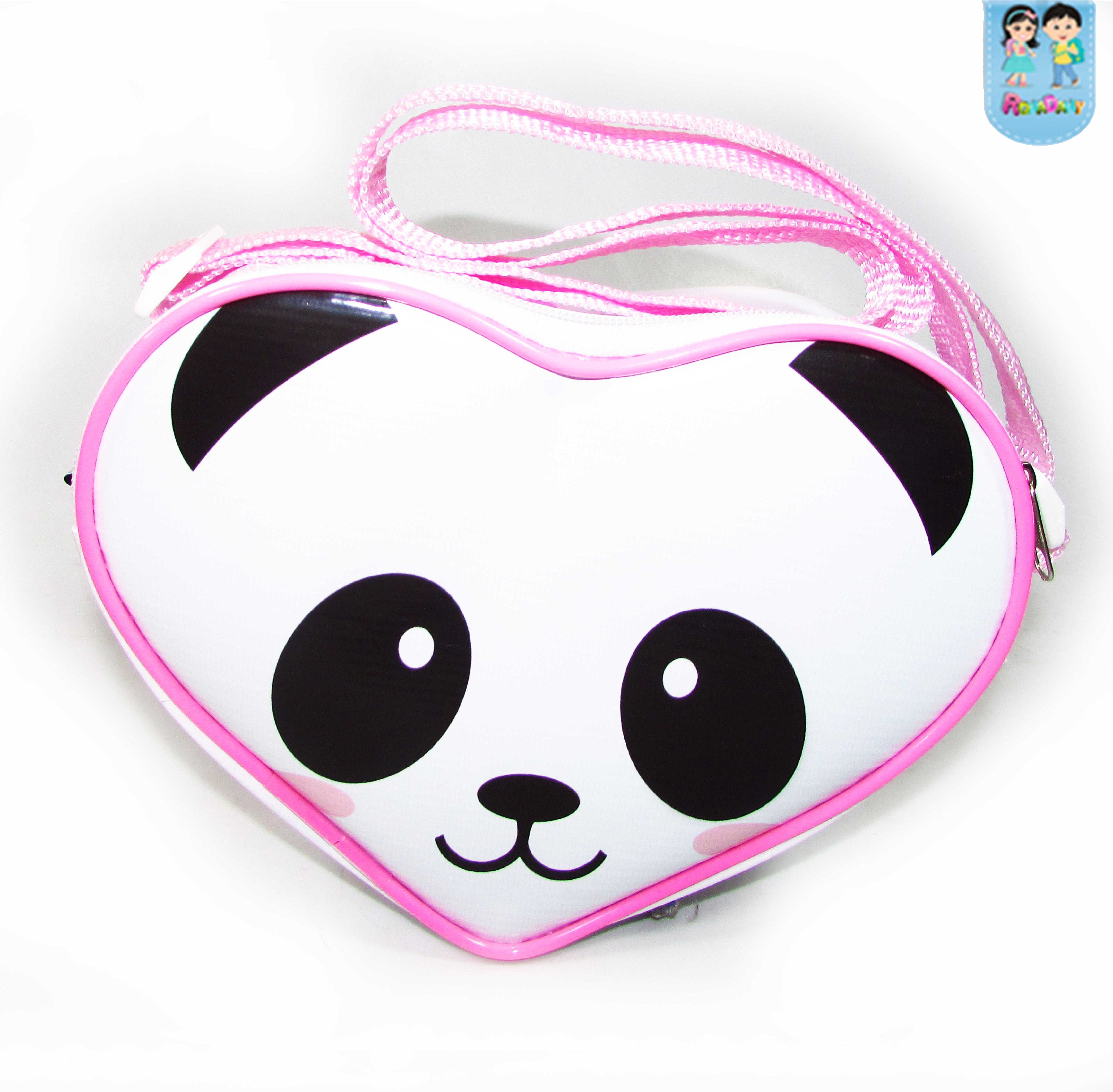 Bolsa Coração tiracolo tema Panda
