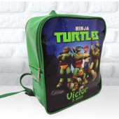 Mochila G  Personalizada Tema tartaruga ninja