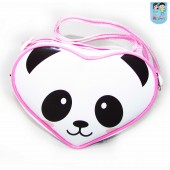 Bolsa Coração tiracolo tema Panda